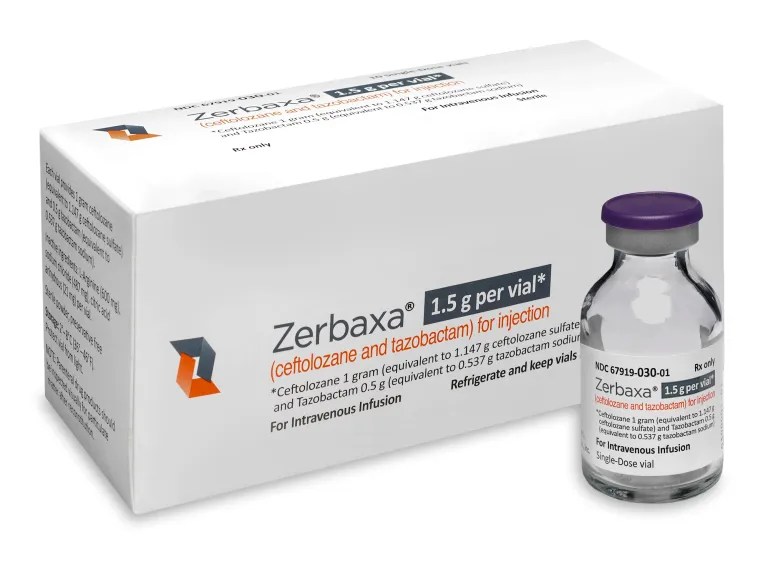 Packaging Size and Dimensions for ZERBAXA® (ceftolozane and tazobactam)